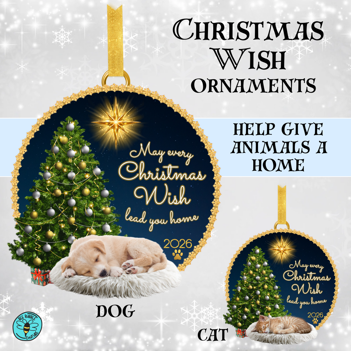 Christmas Wish Ornaments - PREORDER - Ships in December