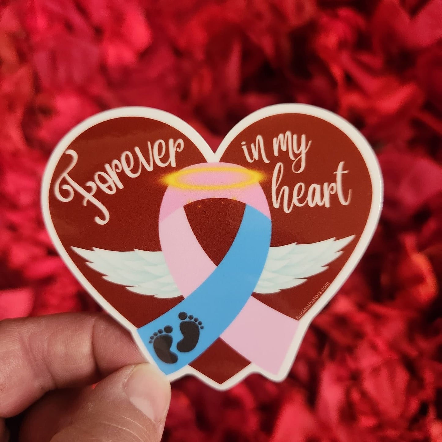 Forever in my Heart Miscarriage/Infant Loss Awareness Sticker